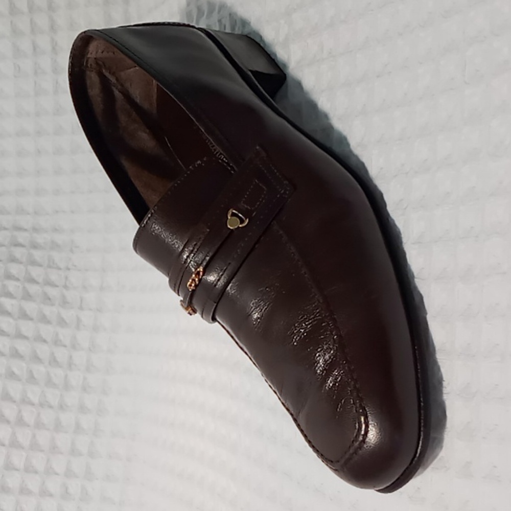 Bally Of Switzerland Men's Chocolate Brown Loafer Size 6.5E/Womens 8.5 Horsebit